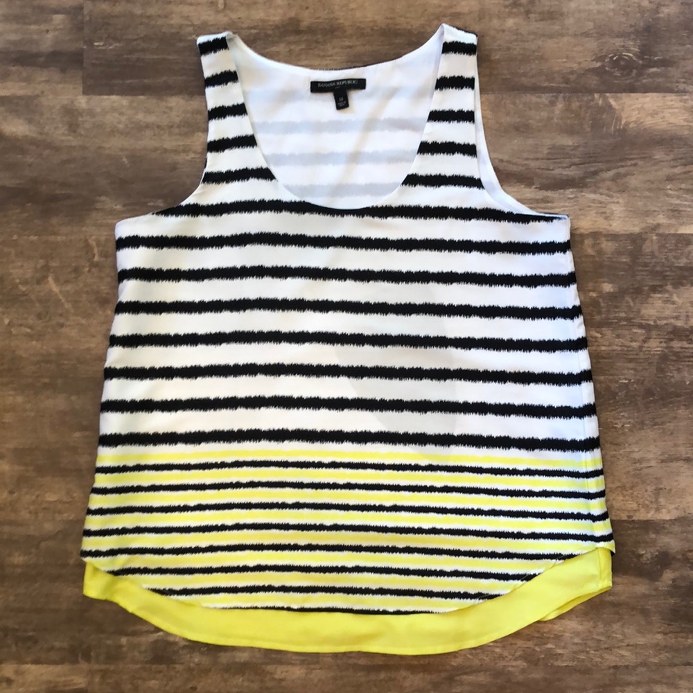 Banana Republic Striped Sleeveless Top